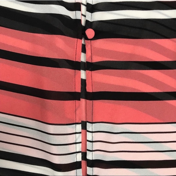 Torrid Size 2 Orange and Black Striped Open-Back Blouse - Picture 3 of 6